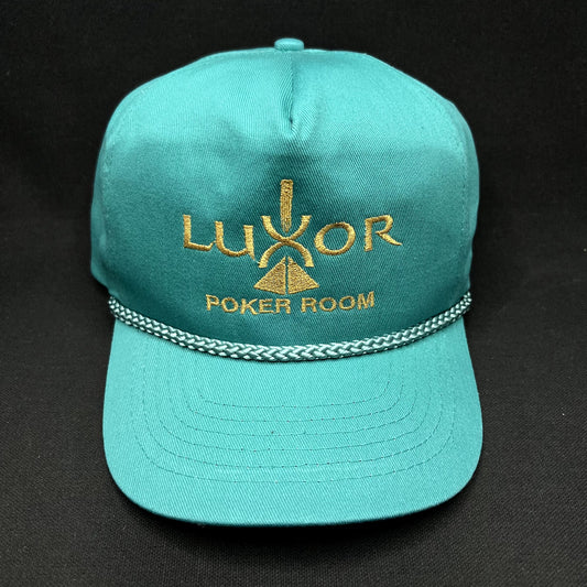 Vintage 90s Luxor Poker Room Snapback Hat Las Vegas Casino Rope Cap