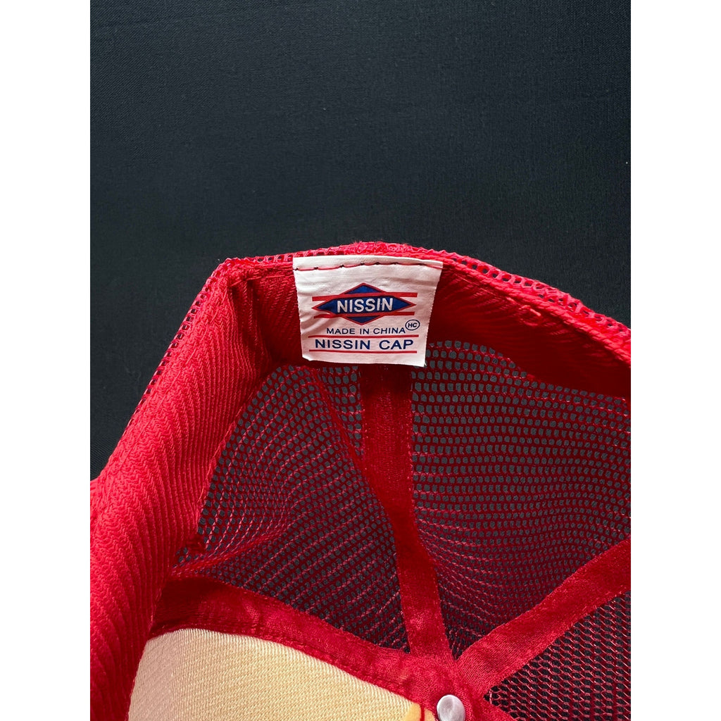 AVN Trucker Hat Classic Red Foam Front Mesh Snapback Adult Video News Promo Cap