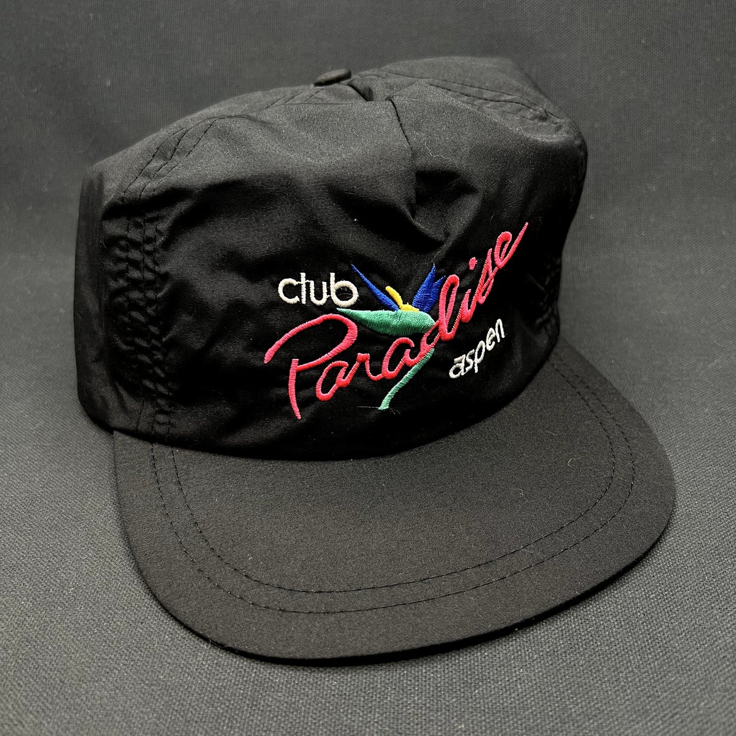 Vintage Club Paradise Aspen Strapback Hat 80s 90s Ski Resort Cap