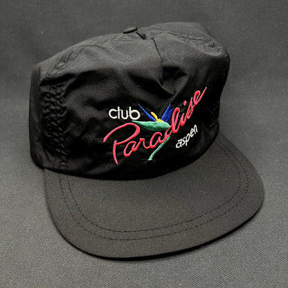 Vintage Club Paradise Aspen Strapback Hat 80s 90s Ski Resort Cap