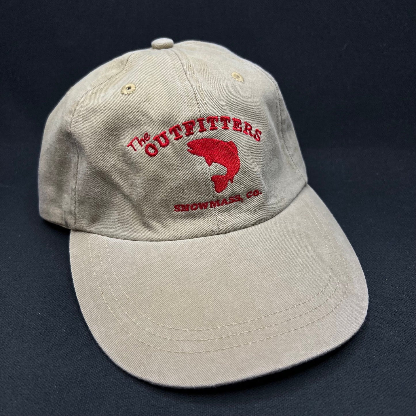 Vintage The Outfitters Snowmass CO Strapback Hat Fishing Logo