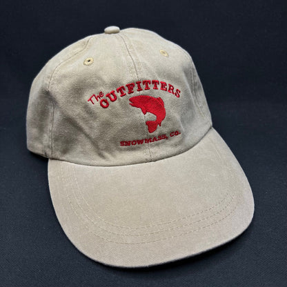 Vintage The Outfitters Snowmass CO Strapback Hat Fishing Logo
