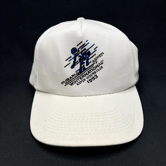 Vintage 1993 Subaru Aspen Winternational Ski Event Snapback Hat KC Colorado