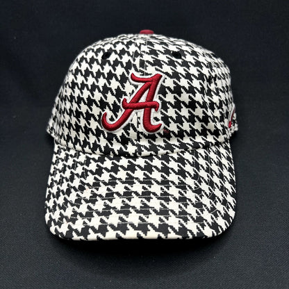 Vintage Alabama Crimson Tide Nike Houndstooth Strapback Hat NCAA