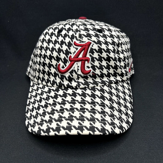 Vintage Alabama Crimson Tide Nike Houndstooth Strapback Hat NCAA