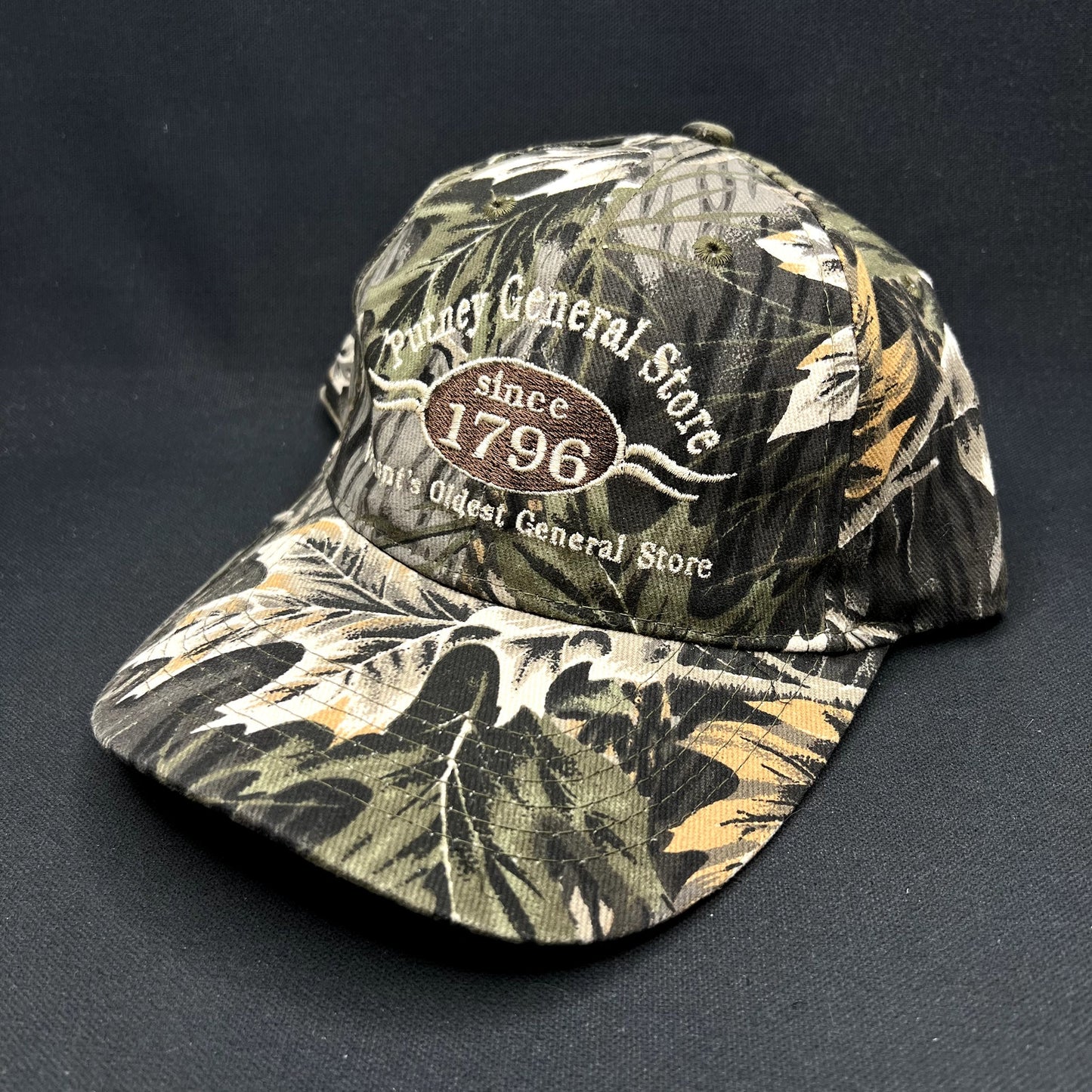 Putney General Store 1796 Vermont Camo Strapback Hat Daystone