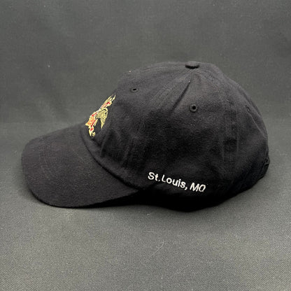 Anheuser-Busch A Eagle Logo Strapback Hat Black Embroidered Beer Brewery Cap
