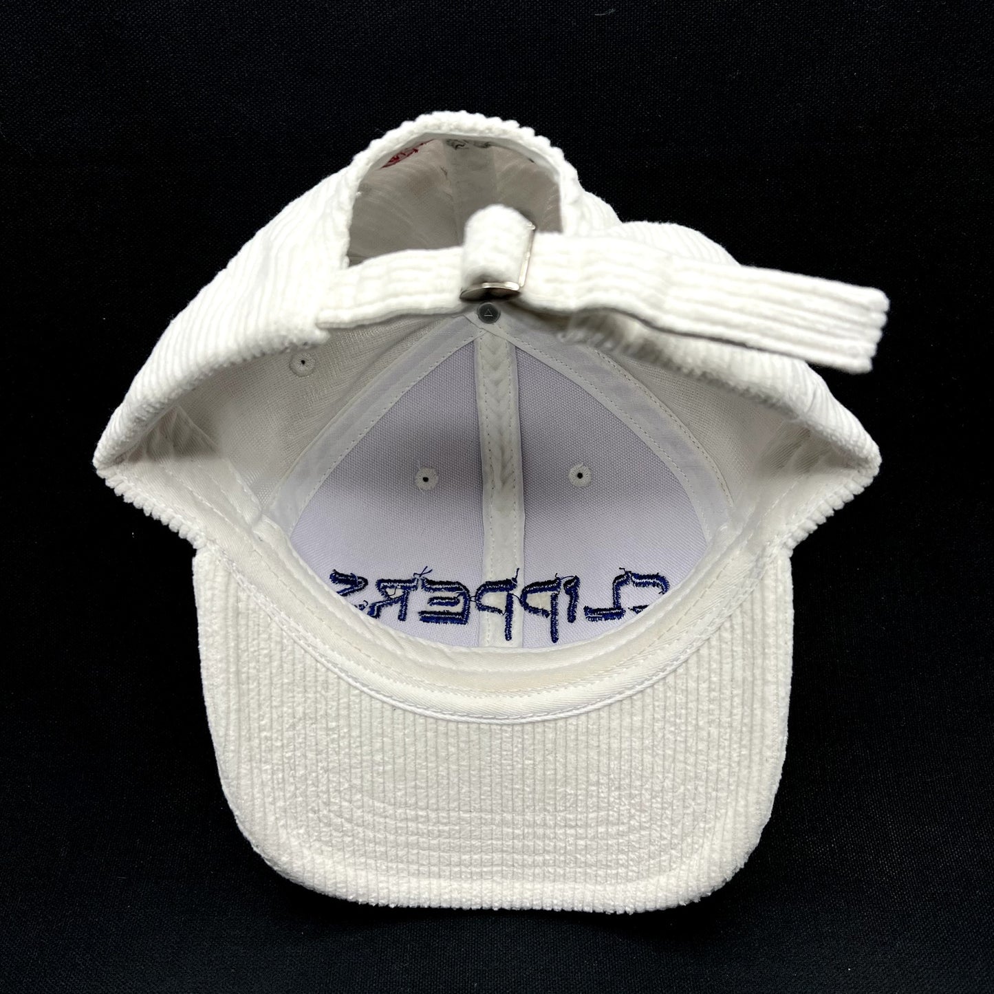 Los Angeles Clippers White Corduroy Cedars-Sinai Strapback Hat Melonwear