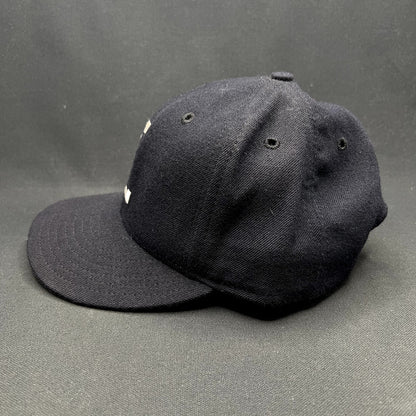 Vintage New Era USA Made Interlocking FL Snapback Hat Navy Gray Dupont Pro Model