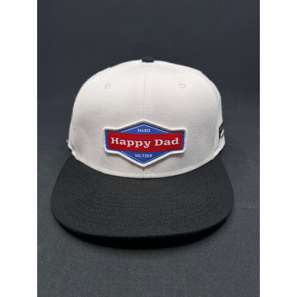 Happy Dad Hard Seltzer Hat x Death Row Records Street White & Black Snapback