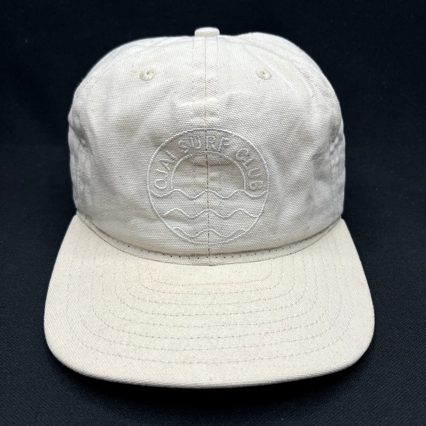Vintage Y2K Ojai Surf Club Strapback Hat USA Made Minimal