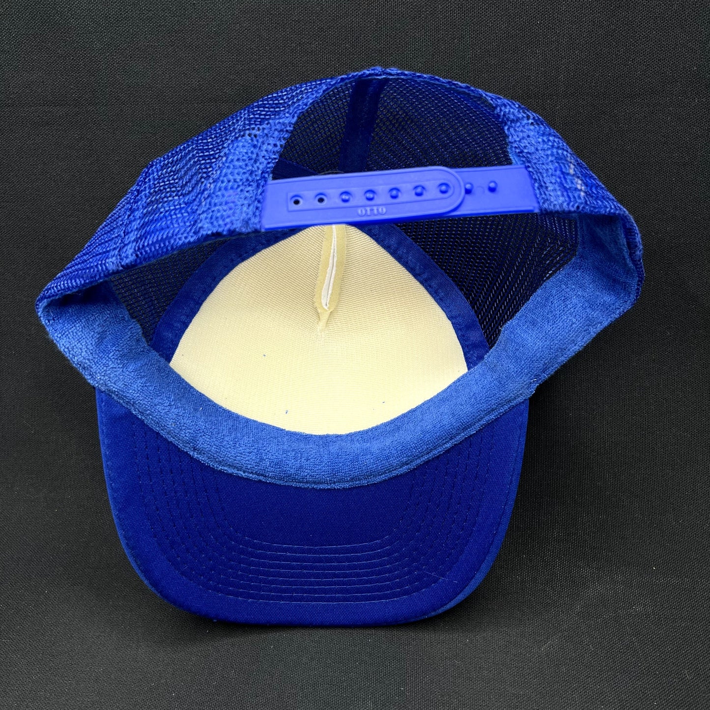 Mesa Cafe Santa Barbara Trucker Snapback Hat Blue SoCal Local