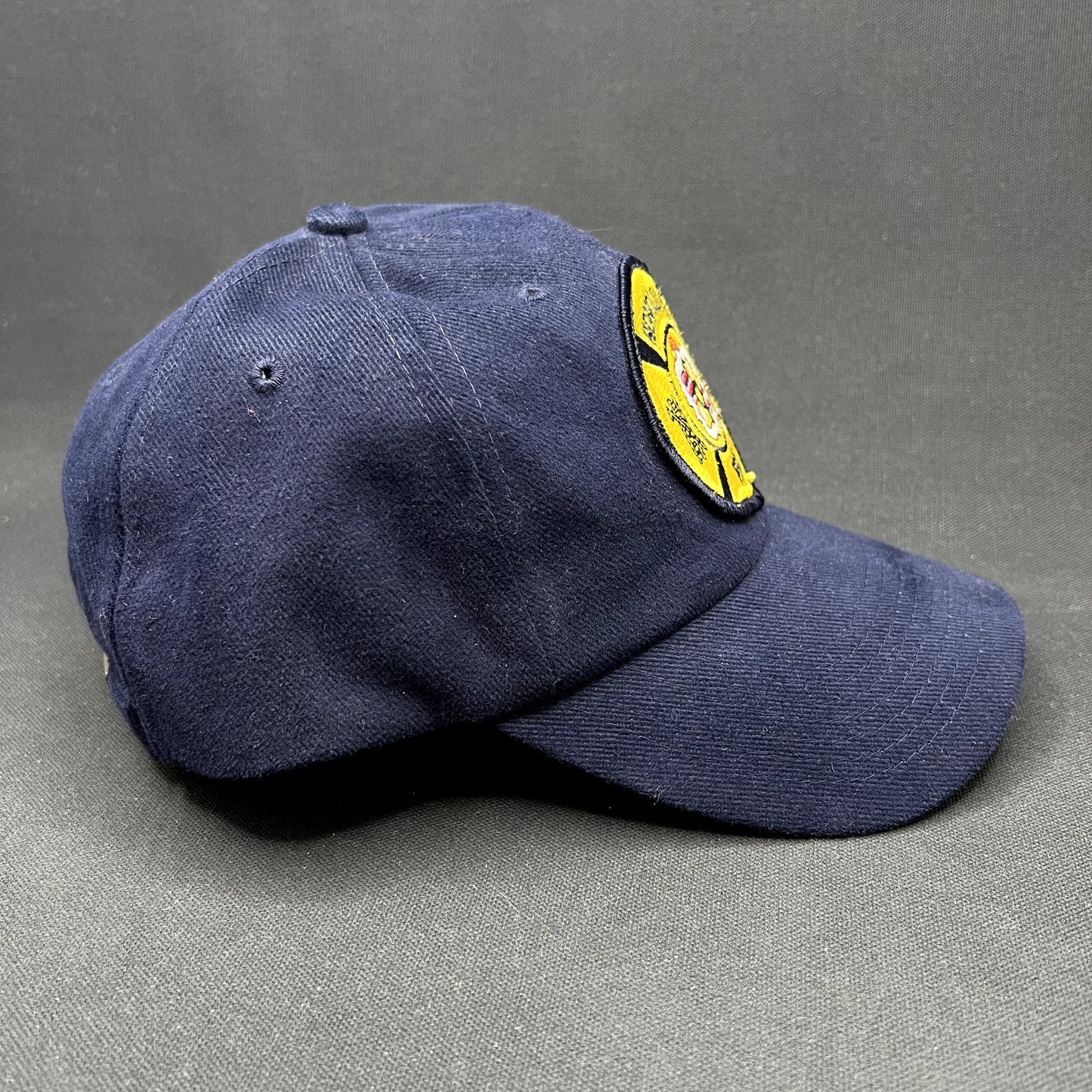 Vintage Honolulu Fire Department Strapback Hat Nissun Navy USA Patch
