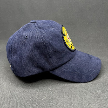 Vintage Honolulu Fire Department Strapback Hat Nissun Navy USA Patch