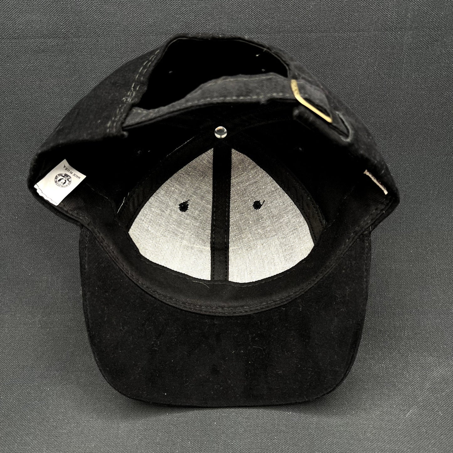 Vintage NASA American Needle Strapback Hat Black Embroidered Logo Cap
