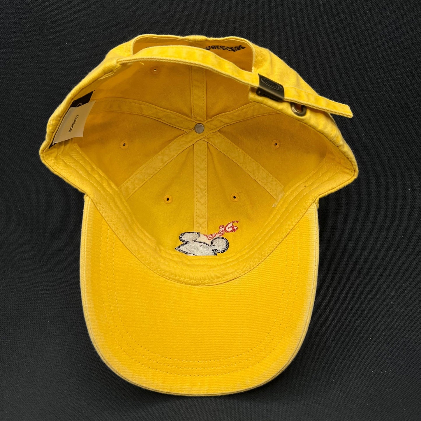 Disney VoluntEARS Strapback Hat Mickey Volunteer Staff Cap Yellow