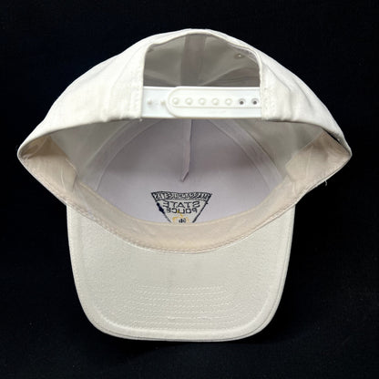 Vintage Massachusetts State Police Snapback Hat White USA Law Enforcement