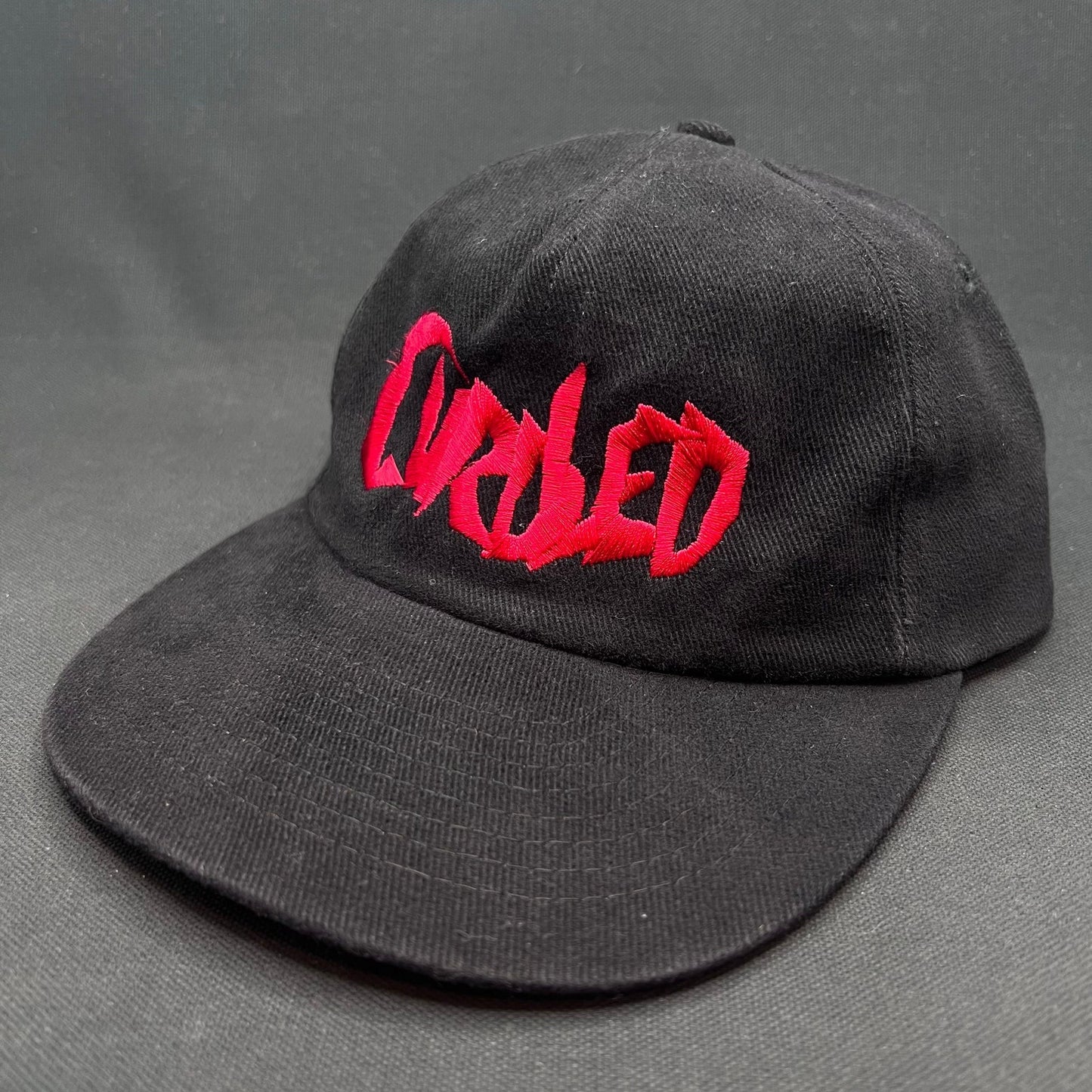 Curdled Metal Band Snapback Hat Black Red Logo Cap Mohrs