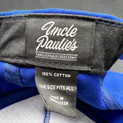 Uncle Paulie’s Script Snapback Hat Blue Streetwear Cap
