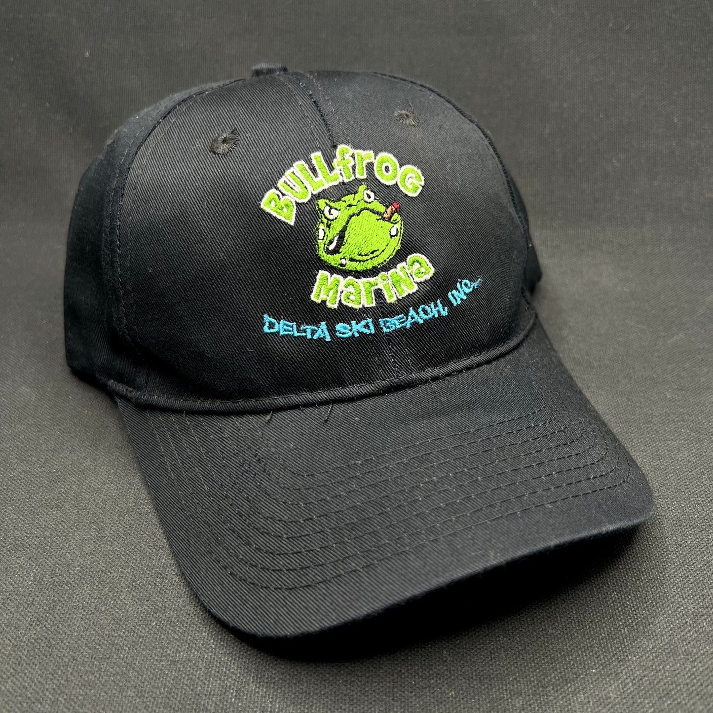 Bullfrog Marina Delta Ski Beach Strapback Hat Frog Logo Lake Powell
