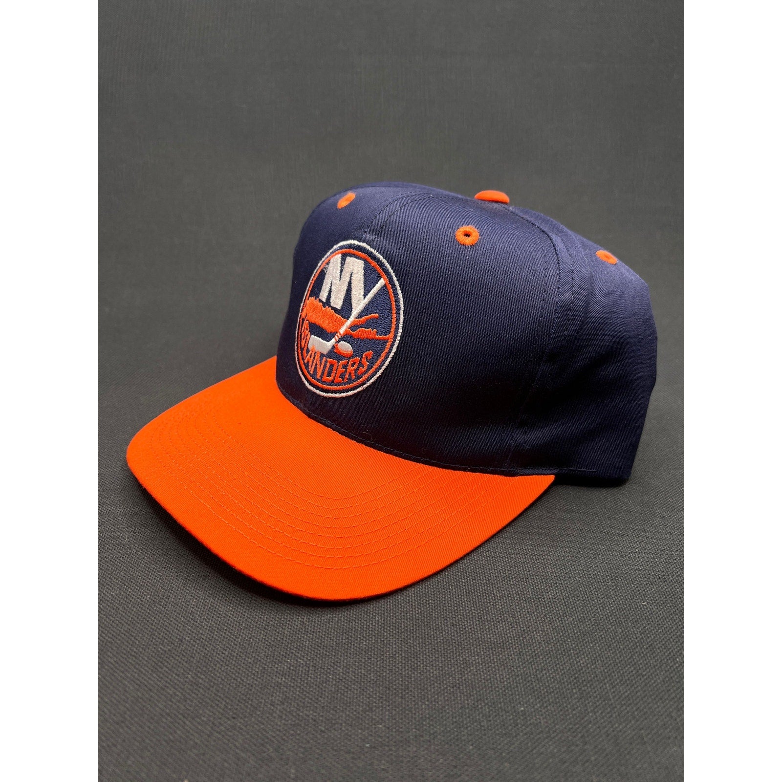 Vintage 1990s New York Islanders Snapback Hat Navy/Orange – The G Cap NHL