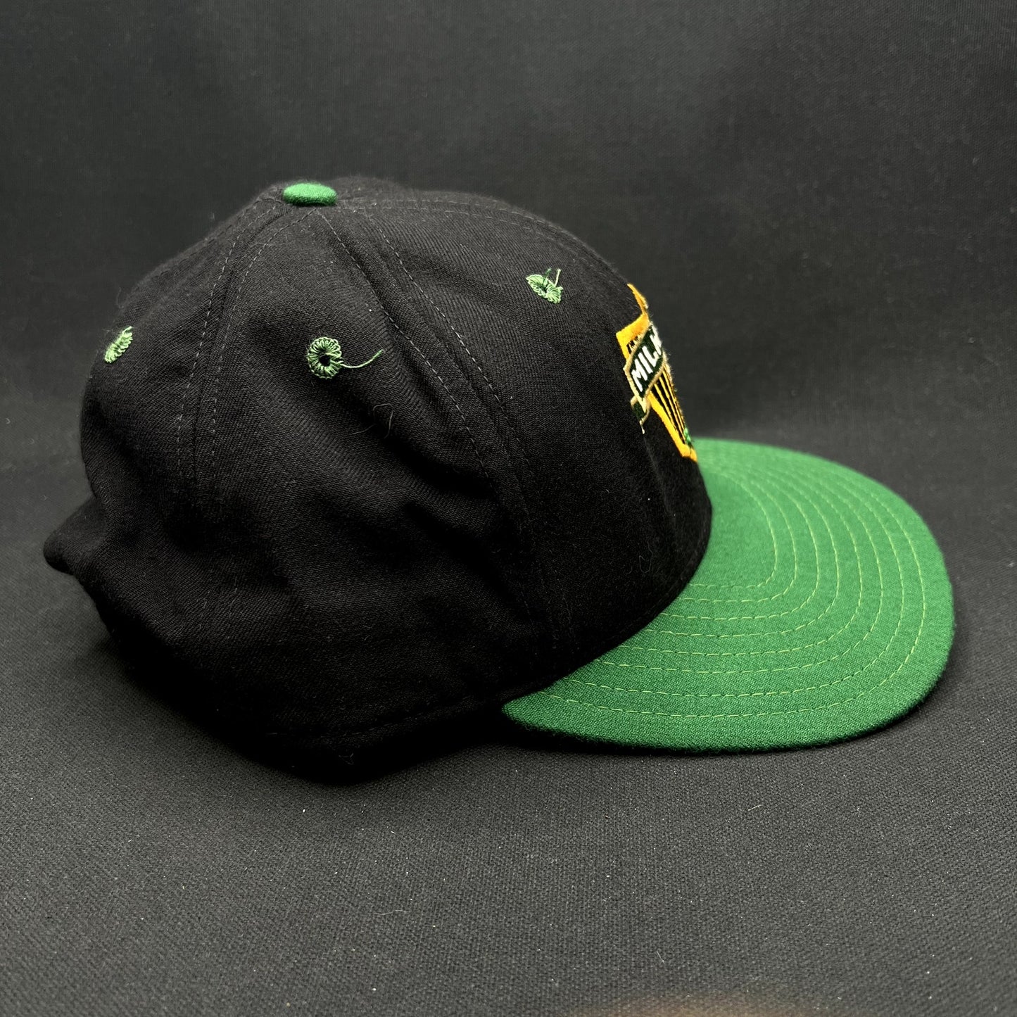 Vintage Milwaukee Bucks NBA Snapback Hat New Era USA Made Pro Design