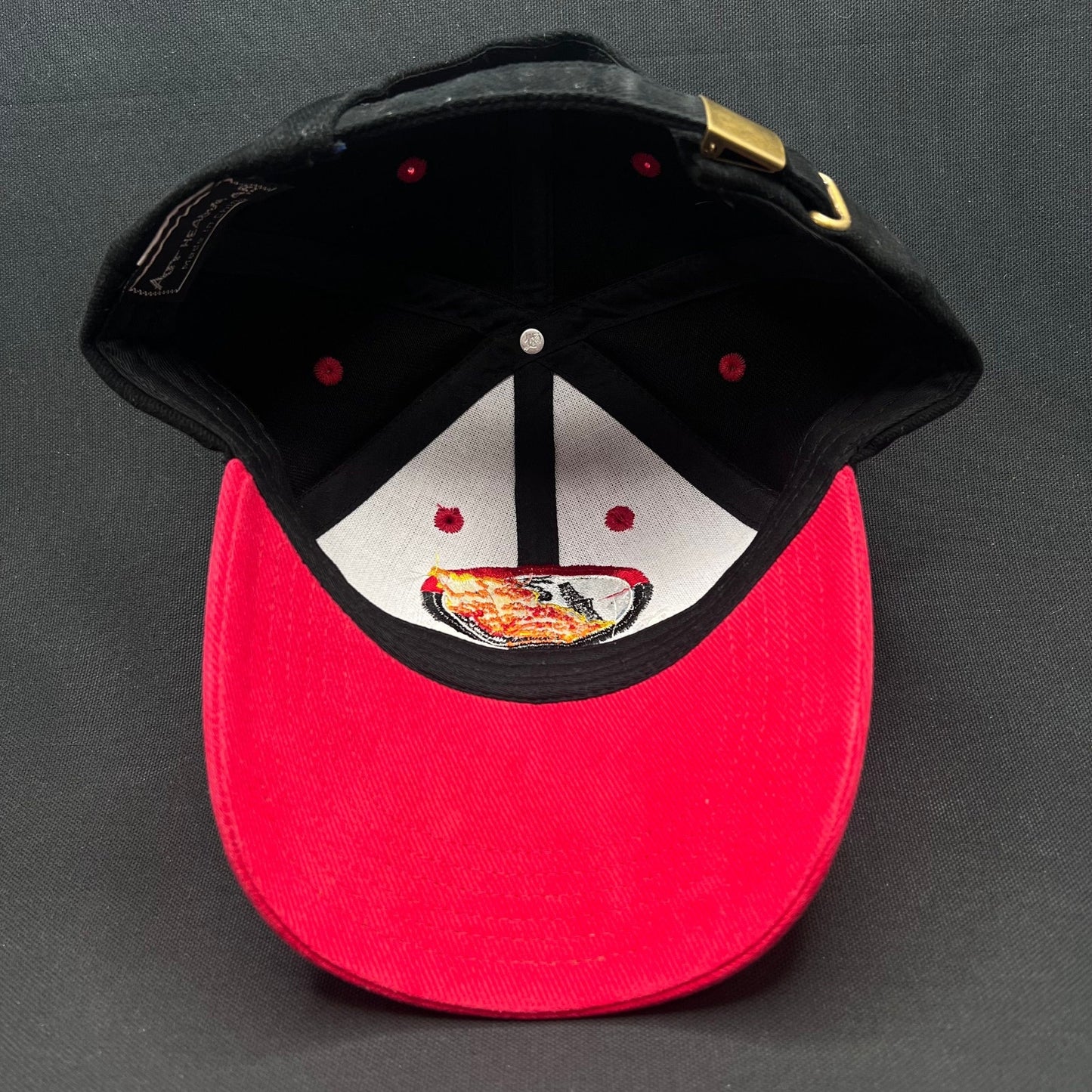 Rare Vintage Boots & Coots Oilfield Firefighters Snapback Hat Red Black