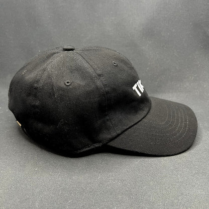TikTok Logo Black Strapback Hat Social Media Promo Dad Cap