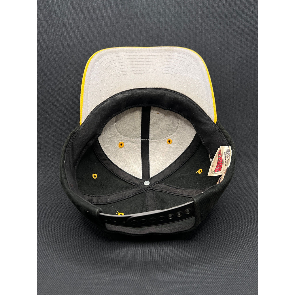 Vintage Pittsburgh Steelers Nutmeg Mills Snapback Hat – Black/Gold