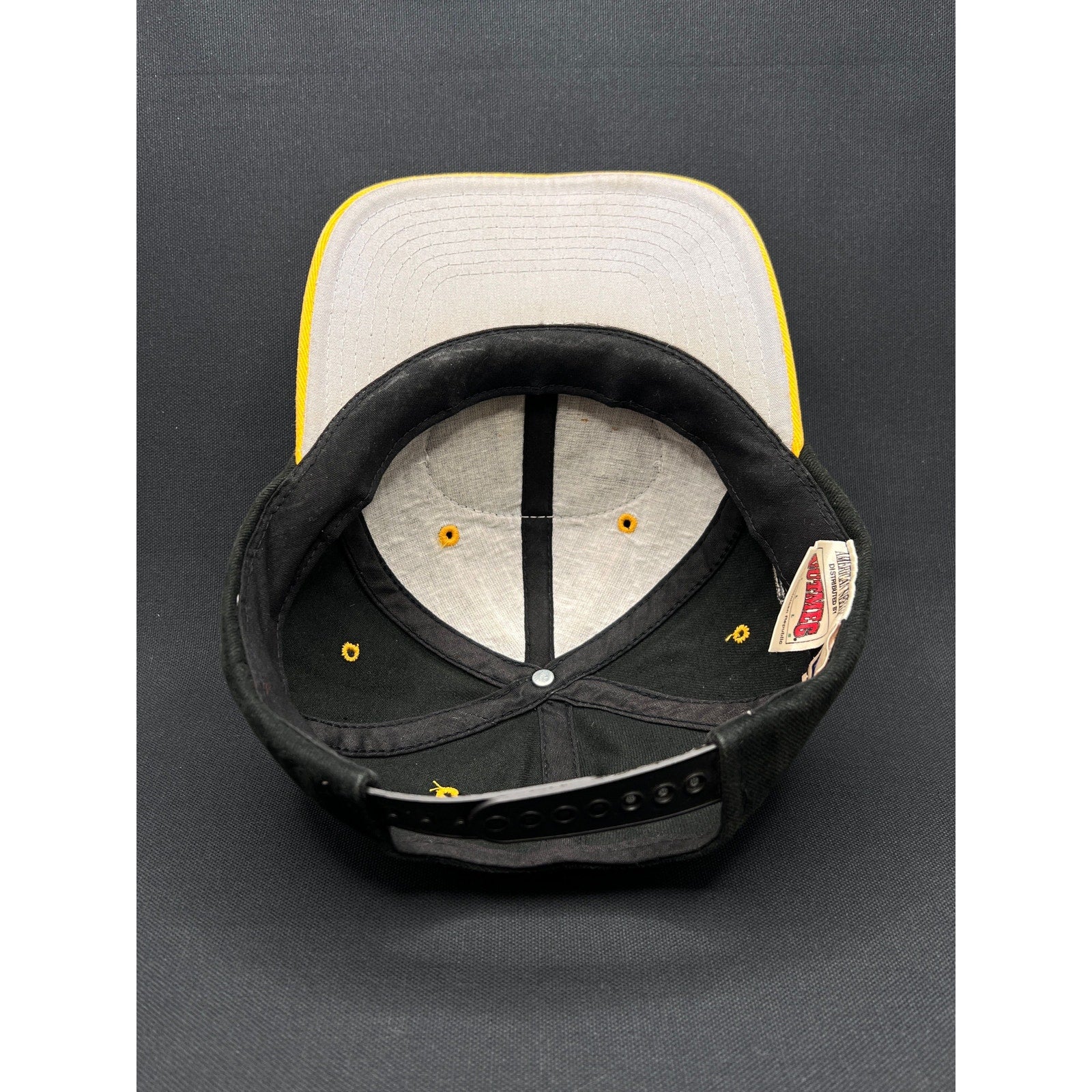 Vintage Pittsburgh Steelers Nutmeg Mills Snapback Hat – Black/Gold