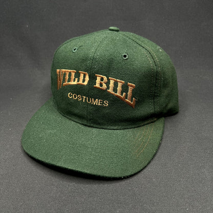 Vintage Wild Bill Costumes Snapback Hat Otto Cap Dark Green USA Western
