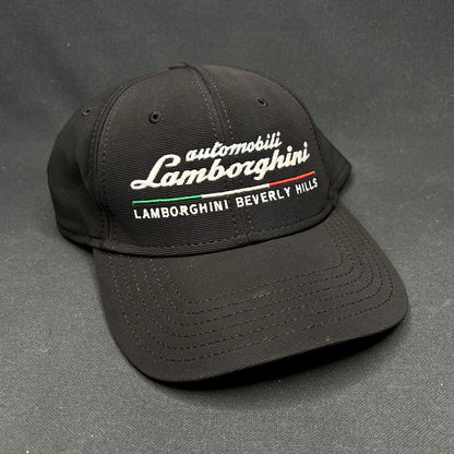 Lamborghini Beverly Hills Strapback Hat Black Otto Cap Italy Luxury