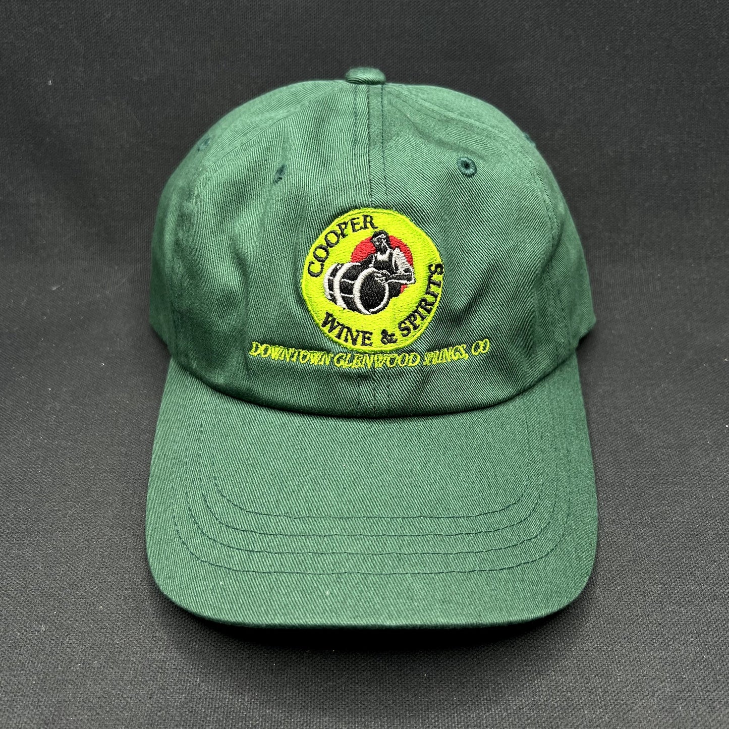 Retro Cooper Wine & Spirits Glenwood Springs Colorado Strapback Hat