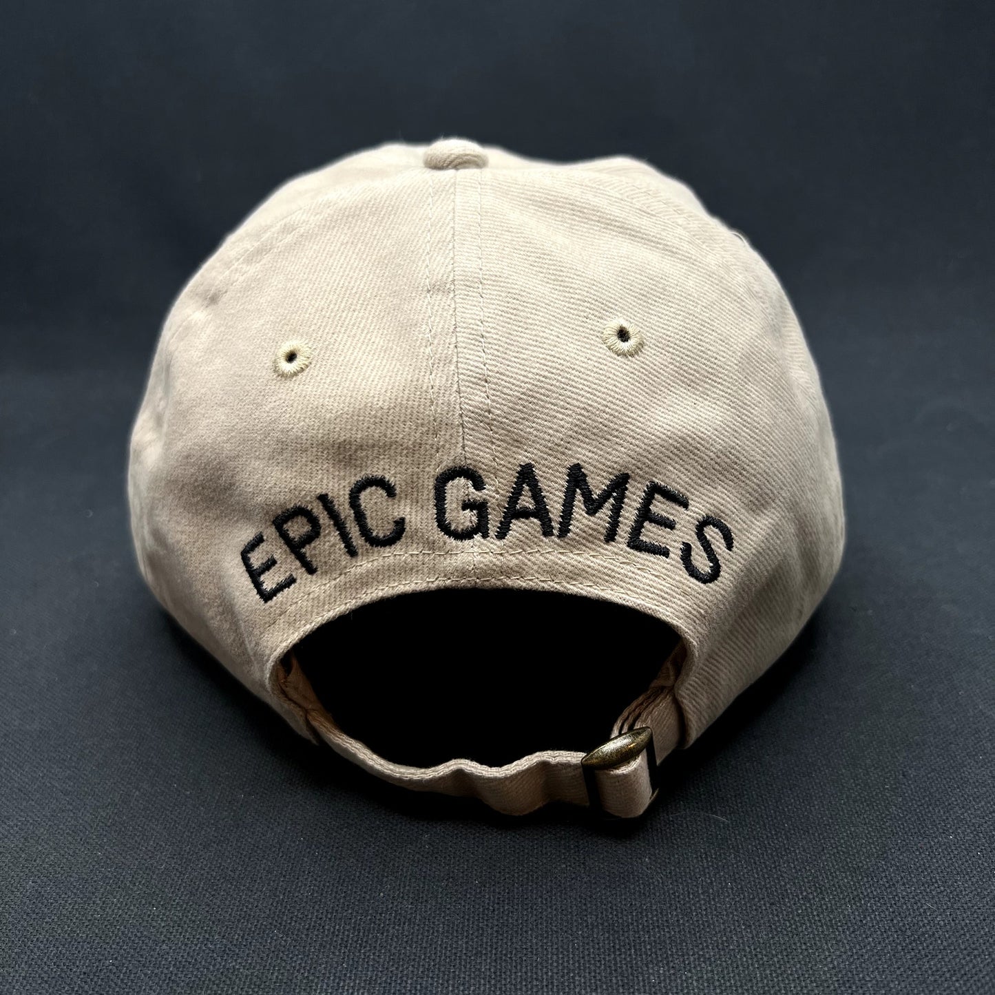 Epic Games Strapback Hat Beige Fortnite Gaming Dad Cap Embroidered