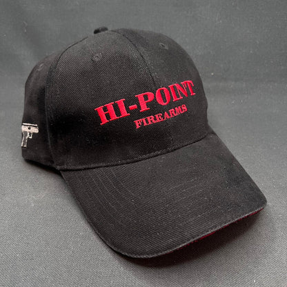 Vintage Hi-Point Firearms Strapback Hat Black Red Shooting Cap