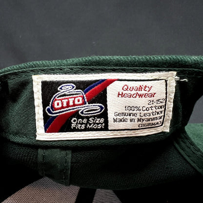Vintage Desert Lake Golf Strapback Hat Suede Brim OTTO Leather Strap