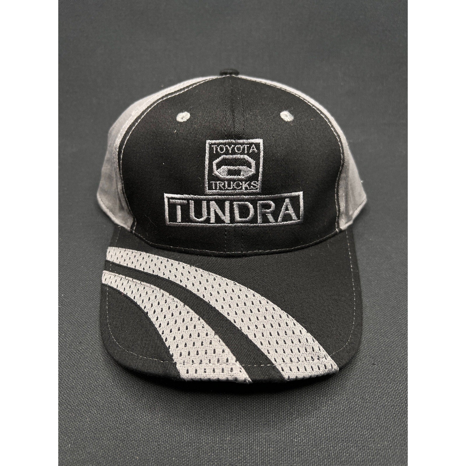 Toyota Tundra Trucks Hat – Black & Gray Embroidered Cap (Cobra / Structured Fit)
