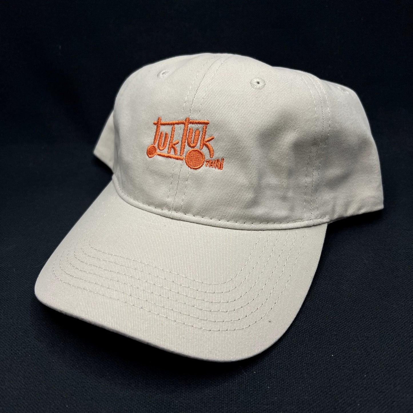Tuk Tuk Thai Restaurant Strapback Hat Beige Port & Company
