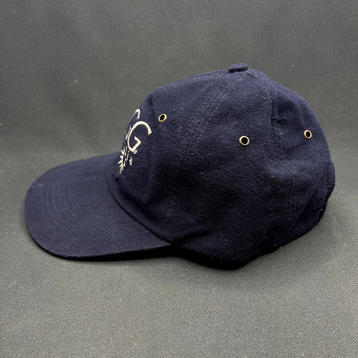 Vintage UGG Australia Strapback Hat Navy Blue Embroidered Logo Cotton Adjustable