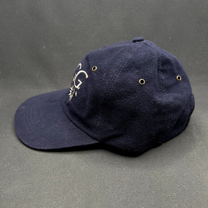 Vintage UGG Australia Strapback Hat Navy Blue Embroidered Logo Cotton Adjustable