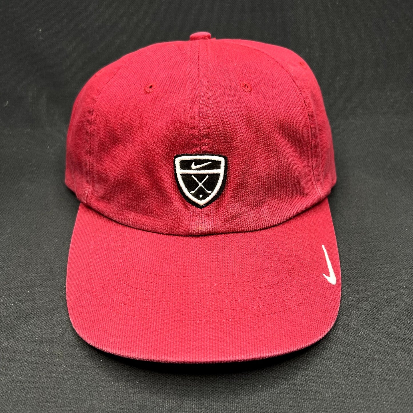 Y2K Volcom Stone Logo Brown Flexfit Skate Surf Hat S/M