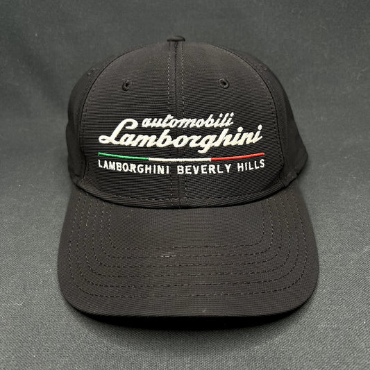 Lamborghini Beverly Hills Strapback Hat Black Otto Cap Italy Luxury