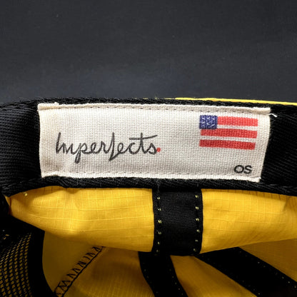 Imperfects Ripstop Strapback Hat Yellow Outdoor Camp Cap USA Made