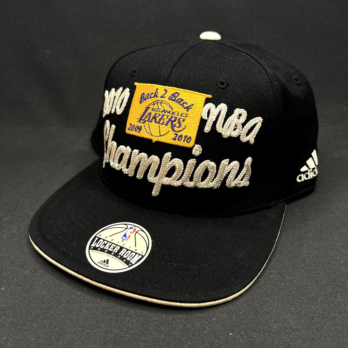 2010 NBA Finals Champions Lakers Locker Room Flex Hat OSFA
