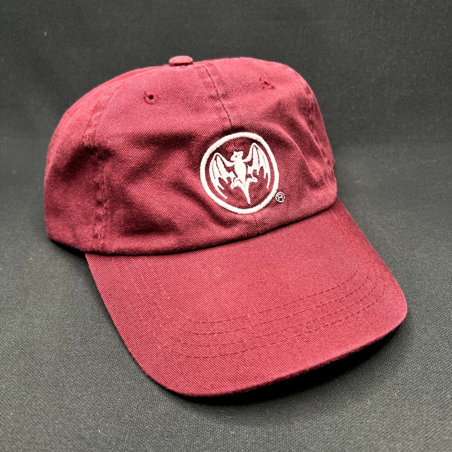 Vintage Bacardi Bat Logo Burgundy Strapback Hat 100% Cotton Adjustable Cap