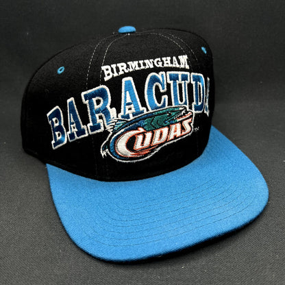Vintage Birmingham Barracudas CFL Snapback Hat Starter The Right Hat 1995 Rare