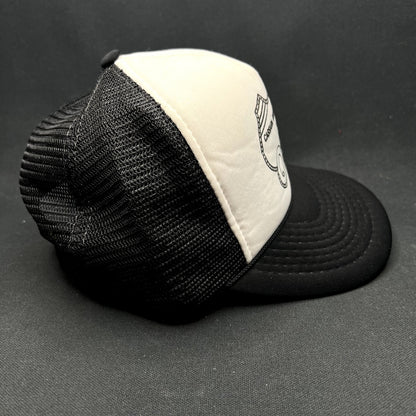 Vintage Cassara Brothers White Star Plastering Snapback Trucker Hat Construction