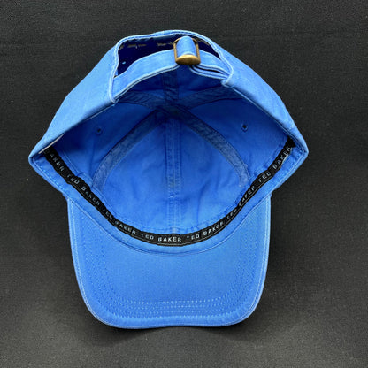 Ted Baker “B” Logo Strapback Hat Blue Yellow Cotton Adjustable Dad Cap