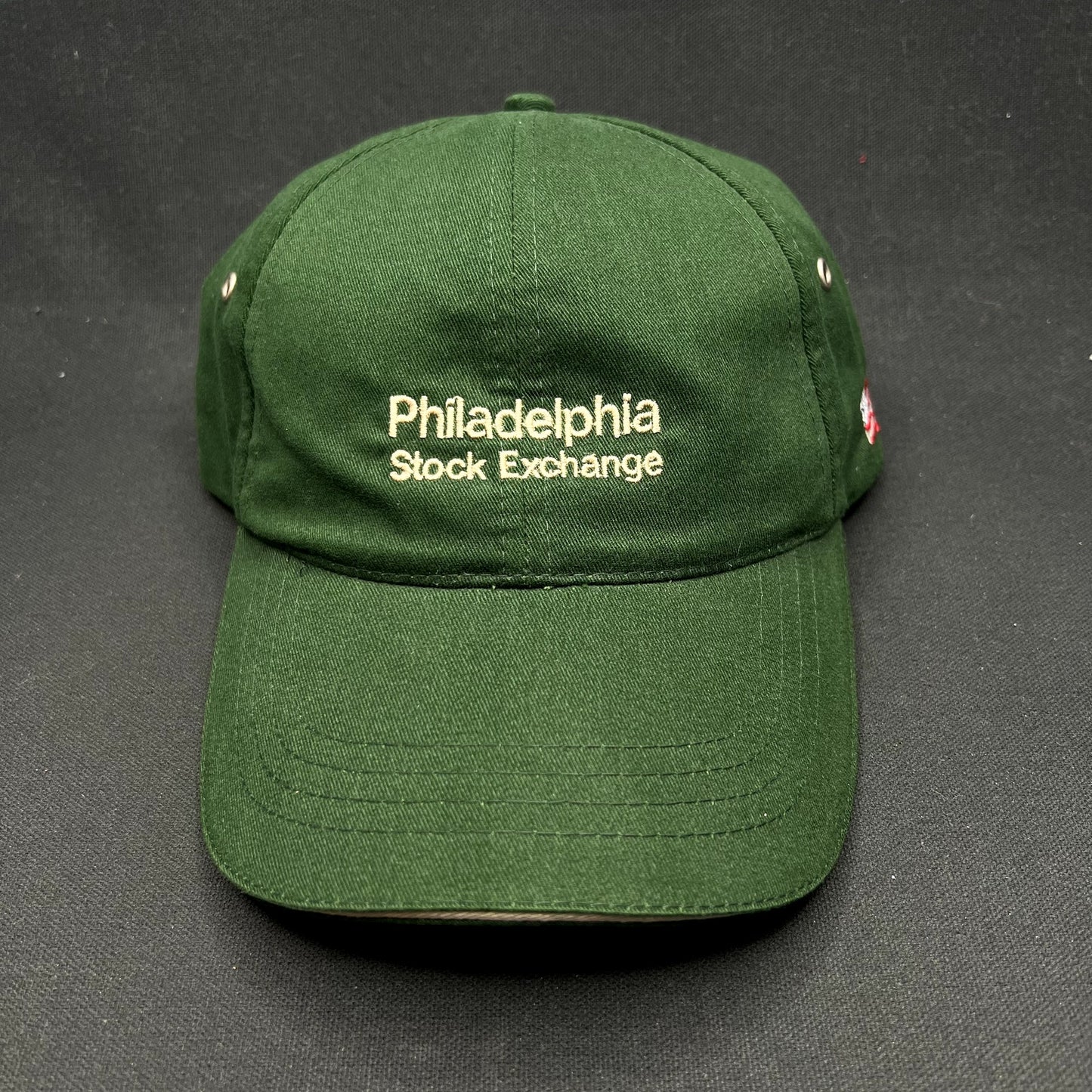 Vintage Philadelphia Stock Exchange Strapback Hat Green KC Caps Made in Canada
