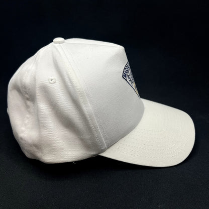 Vintage Massachusetts State Police Snapback Hat White USA Law Enforcement